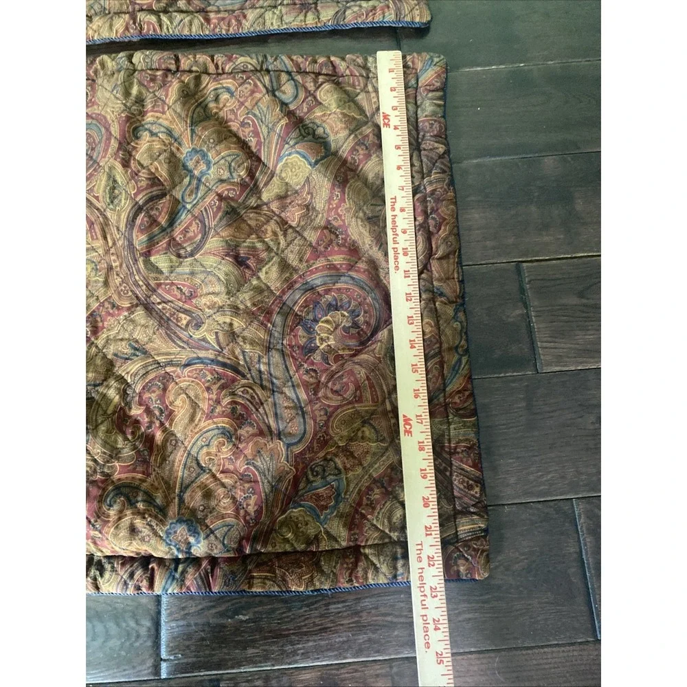 American Living LICHFIELD Ralph Lauren Standard Shams Quilted Paisley